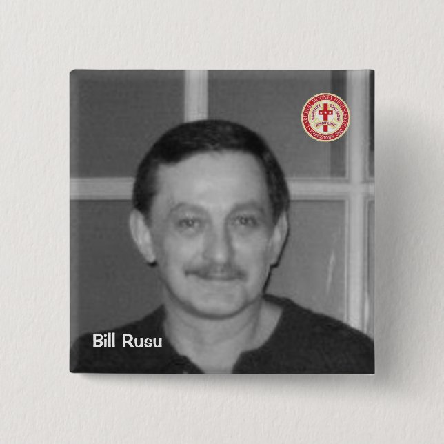 Bill Rusu Button (Vorderseite)