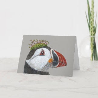 Bill the Atlantic Puffin Grußkarte Karte