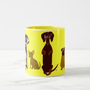 Bill und Freund-Tasse Zweifarbige Tasse