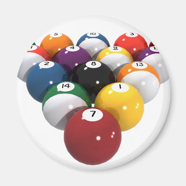 Billard: 3D-Modell: Magnet (Vorne)