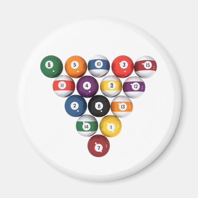 Billard: 3D-Modell: Magnet (Vorne)