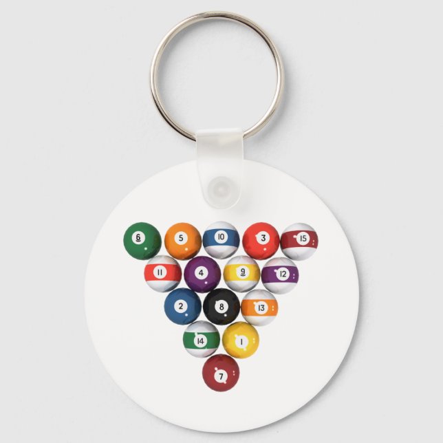 Billard: 3D-Modell: Schlüsselanhänger (Vorderseite)