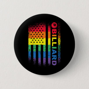 Billard 8-Ball Pool Billiard American Flag - Bil Button