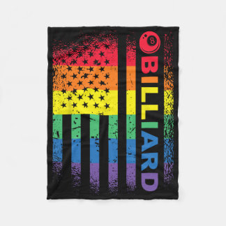 Billard 8-Ball Pool Billiard American Flag - Bil Fleecedecke