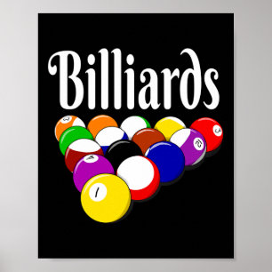 Billard 8 Ball Pool Player Sarcasm Novelty Spaß Poster