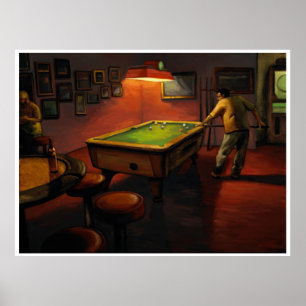 Billard an Glut Aufenthaltsraum-PETERS Poster