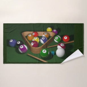 Billard-Badezimmer-Tuch-Set Badhandtuch Set