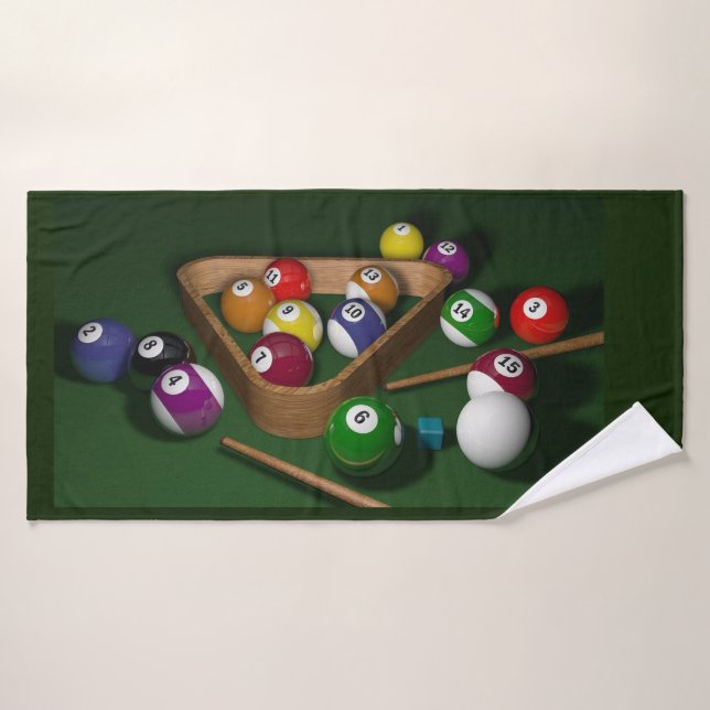 Billard-Badezimmer-Tuch-Set Badhandtuch Set (Badehandtuch)