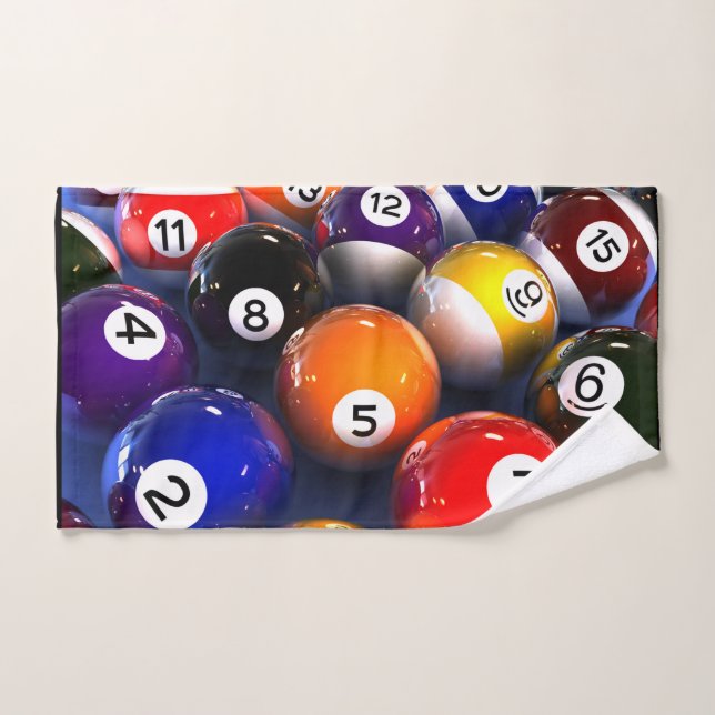 Billard-Badezimmer-Tuch-Set Badhandtuch Set (Handtuch)