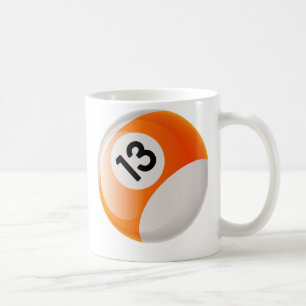 BILLARD-BALL DER NR.-13 KAFFEETASSE