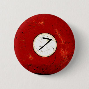 BILLARD-BALL NR. 7 BUTTON