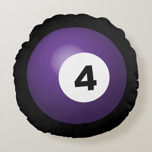 Billard Ball Throw Kissen (Vorderseite)