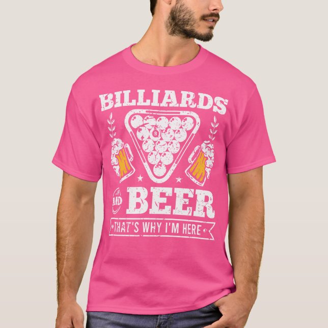 Billard Beer Pool Player Billiard T-Shirt (Vorderseite)