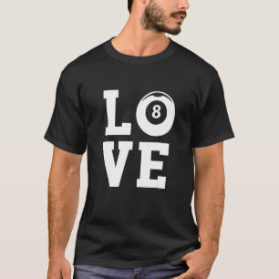 Billard Billard Billard Billard Billard Liebe Graf T-Shirt