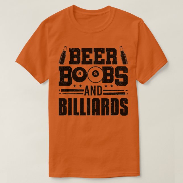 Billard Billard Billard Billard Player T-Shirt (Design vorne)