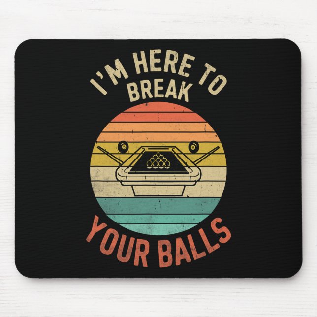 Billard Billard Billard hier, um Ihre Mousepad (Vorne)