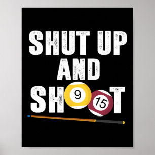 Billard Billard Billard Player schaltet und schieß Poster
