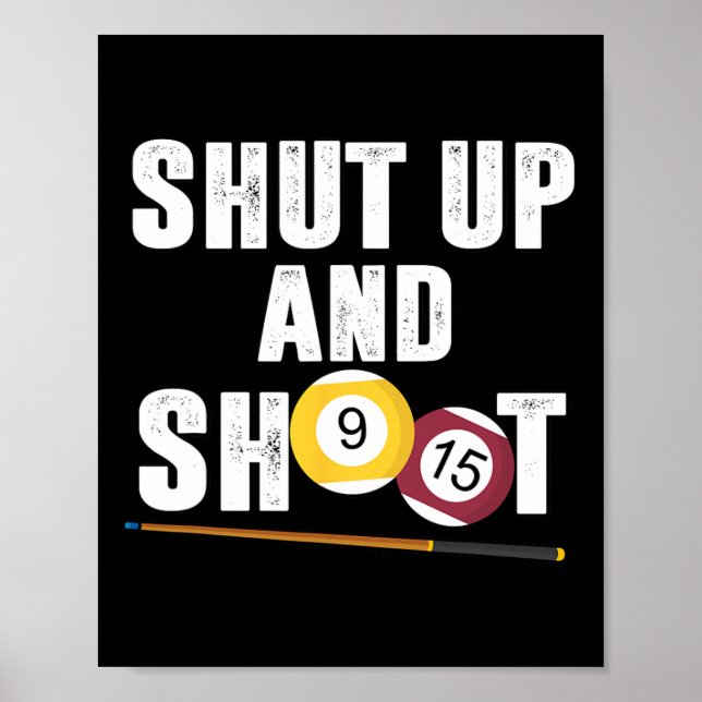Billard Billard Billard Player schaltet und schieß Poster (Vorne)