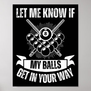 Billard Billard Design Damen Billiard Pool Poster