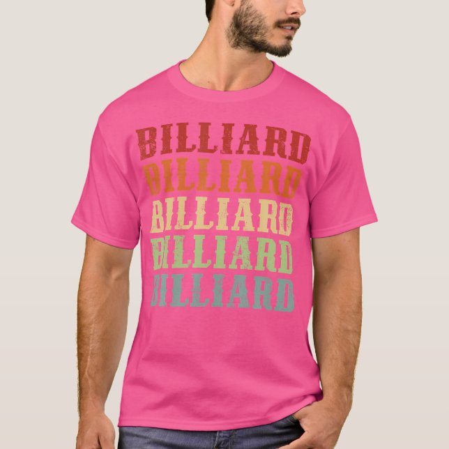 Billard Billard Farben Billard Billard T-Shirt (Vorderseite)