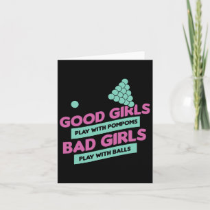 Billard Billard Pool-Geschenk für Frauen und Gir Karte