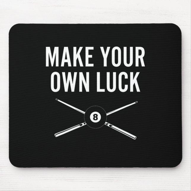 Billard Billard Pool Player Design mit acht Ball m Mousepad (Vorne)