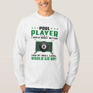 Billard Billiard 8 Ball Billiards Geschenk Idee T-Shirt