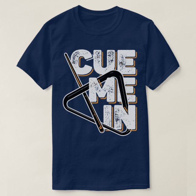 Billard bringt mich hinein T-Shirt (Design vorne)