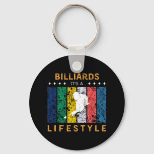 Billard Das Lifestyle Funny T-Shirt - Billard Play Schlüsselanhänger
