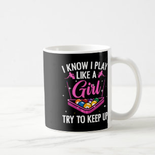 Billard Design for Women Ladys Girls Pool Kaffeetasse