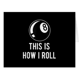 Billard Design für Poolspieler Retro 8 Ba.