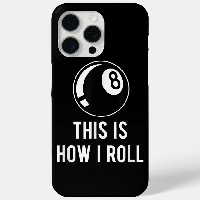 Billard Design für Poolspieler Retro 8 Ba. Case-Mate iPhone Hülle (Rückseite)