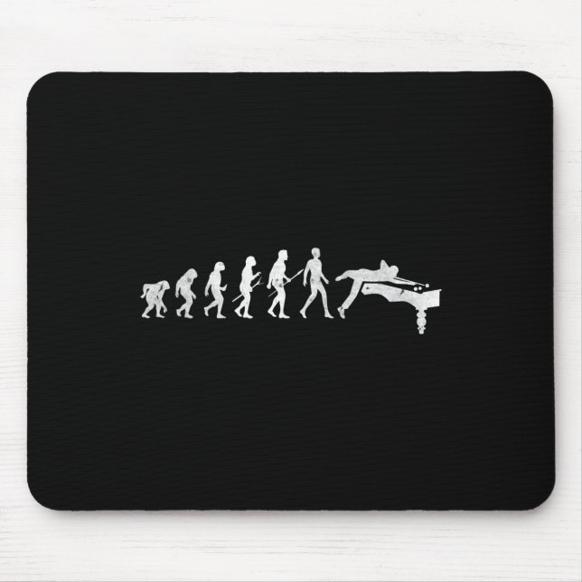 Billard Evolution des menschlichen Snooker Pool St Mousepad (Vorne)