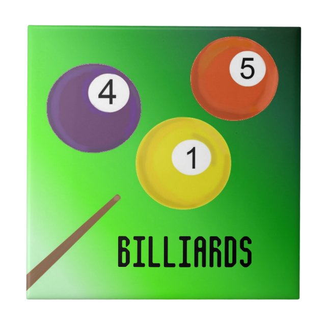 Billard Fliese (Vorderseite)