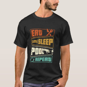 Billard für Frauen Long Pool T-Shirt für Männer R
