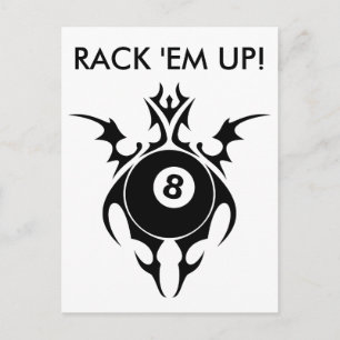 Billard für Stammes : Rack sie auf! Postkarte