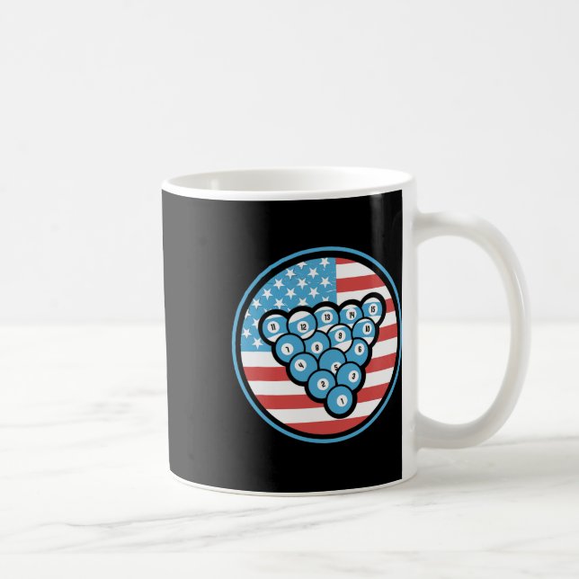 Billard Geschenke für Männer und Amp; Frauen ameri Kaffeetasse (Rechts)