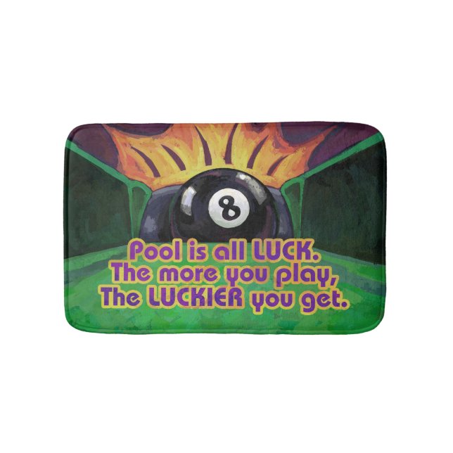 Billard ist Glück Badematte (Vorderseite)