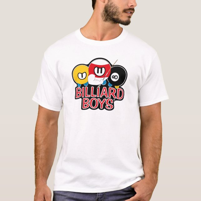 Billard-Jungen-Logo T-Shirt (Vorderseite)