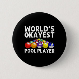 Billard Kunst für Männer Billiard für Frauen Button