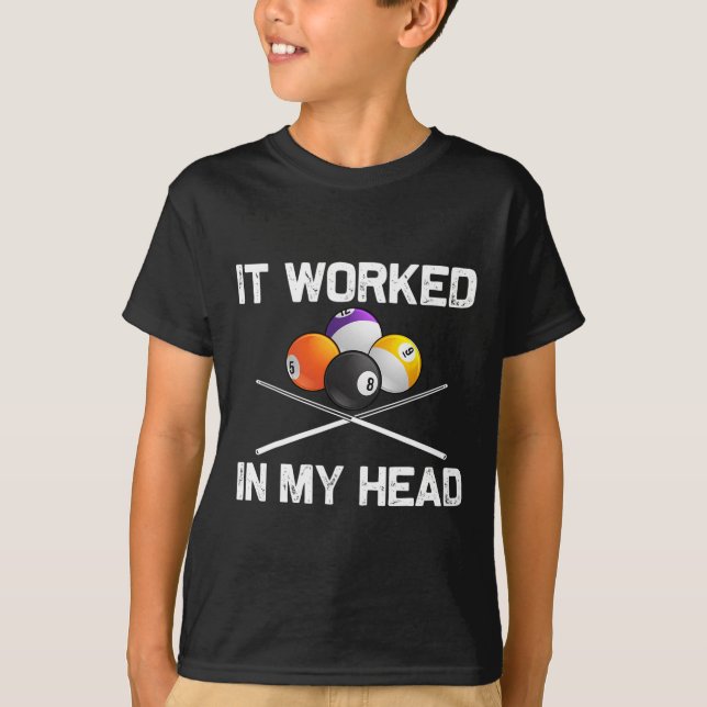 Billard Kunst für Männer Billiard für Frauen T-Shirt (Vorderseite)