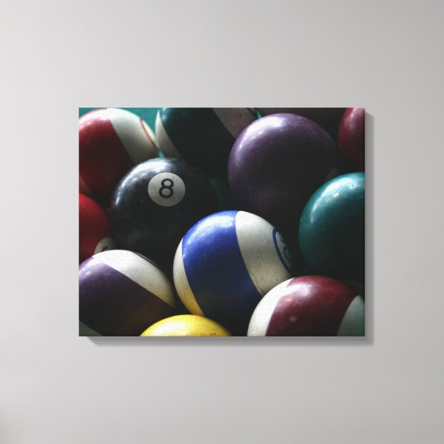 Billard Leinwand Fotospielsaal Foto (Vorderseite)