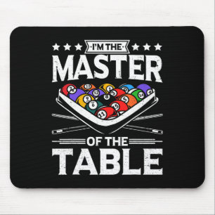 Billard Master der Tabelle 8 Ball Men Poo Mousepad
