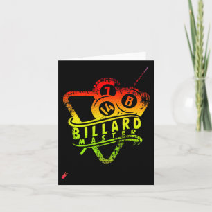 Billard Master Gift Idee für Profis Karte