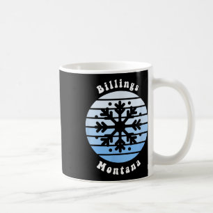 Billard Montana Schneeflocken Weihnachten Kaffeetasse