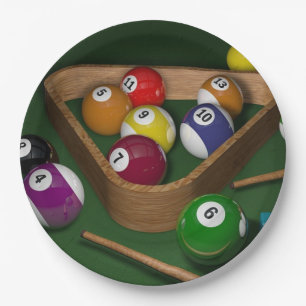 Billard-PapierTeller Pappteller