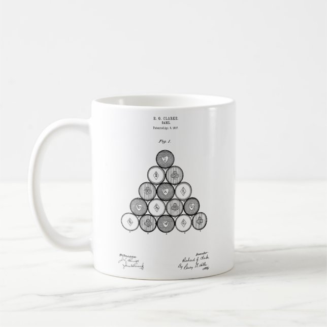 Billard-Plan-Pool-Spiel-Kaffee-Tasse für ihn Kaffeetasse (Links)