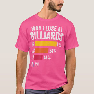 Billard Player Billardtisch Snooker Warum ich verl T-Shirt