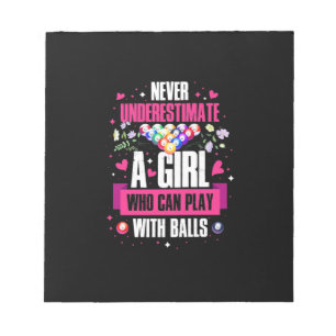 Billard Player Dieses Mädchen kann Billard Billard Notizblock