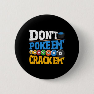 Billard poke sie nicht 8 Ball Men Poo Button